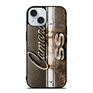 CHEVROLET CAMARO SS RUSTY EMBLEM iPhone 15 Case Cover CHEVROLET CAMARO SS RUSTY EMBLEM iPhone 15 Case Cover