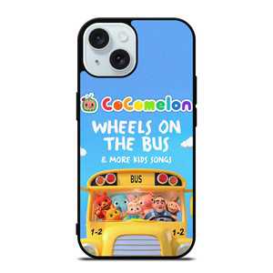 COCOMELON WHEELS ON THE BUS CARTOON iPhone 15 Case Cover