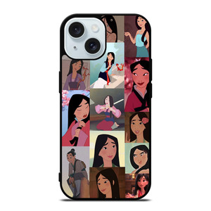 DISNEY PRINCESS MULAN COLLAGE iPhone 15 Case Cover DISNEY PRINCESS MULAN COLLAGE iPhone 15 Case Cover