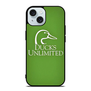 DUCKS UNLIMITED GREEN LOGO iPhone 15 Case Cover