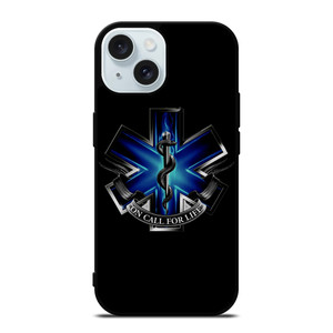 EMT EMS REGISTERED PARAMEDIC METAL SYMBOL iPhone 15 Case Cover