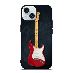 FENDER GUITAR RED iPhone 15 Case Cover