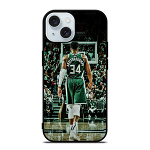 GIANNIS ANTETOKOUNMPO MILWAUKEE BUCKS iPhone 15 Case Cover GIANNIS ANTETOKOUNMPO MILWAUKEE BUCKS iPhone 15 Case Cover