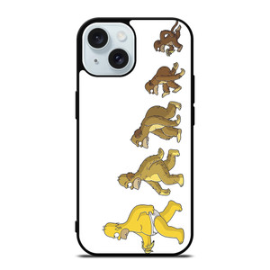 HOMER SIMPSON EVOLUTION iPhone 15 Case Cover HOMER SIMPSON EVOLUTION iPhone 15 Case Cover