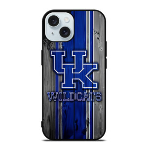 KENTUCKY WILDCATS WOODEN LOGO iPhone 15 Case Cover