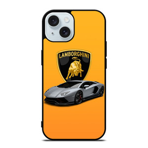 LAMBORGHINI ORANGE EMBLEM iPhone 15 Case Cover