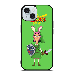 LOUISE BELCHER BOB'S BURGERS THE LEGEND OF ZELDA iPhone 15 Case Cover LOUISE BELCHER BOB'S BURGERS THE LEGEND OF ZELDA iPhone 15 Case Cover