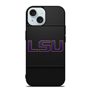 LSU TIGERS FOOTBALL CARBON LOGO iPhone 15 Case Cover LSU TIGERS FOOTBALL CARBON LOGO iPhone 15 Case Cover