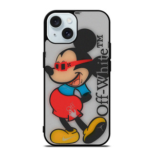 MICKEY MOUSE OFF WHITE ART iPhone 15 Case Cover MICKEY MOUSE OFF WHITE ART iPhone 15 Case Cover