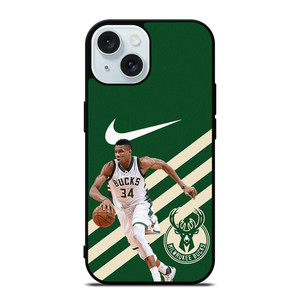 MILWAUKEE BUCKS NIKE GIANNIS ANTETOKOUNMPO iPhone 15 Case Cover MILWAUKEE BUCKS NIKE GIANNIS ANTETOKOUNMPO iPhone 15 Case Cover