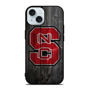 NC STATE WOLFPACK FOOTBALL WOOD LOGO iPhone 15 Case Cover NC STATE WOLFPACK FOOTBALL WOOD LOGO iPhone 15 Case Cover