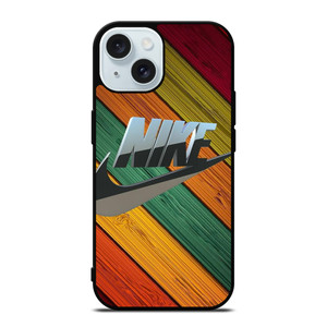 NIKE 3D WOOD LOGO iPhone 15 Case Cover NIKE 3D WOOD LOGO iPhone 15 Case Cover