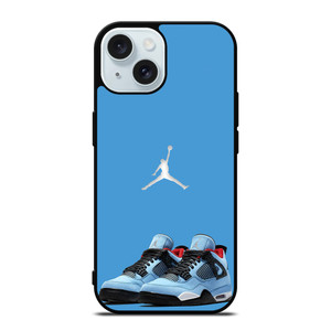 NIKE AIR JORDAN TRAVIS SCOTT BLUE iPhone 15 Case Cover NIKE AIR JORDAN TRAVIS SCOTT BLUE iPhone 15 Case Cover