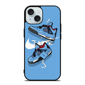 NIKE AIR JORDAN TRAVIS SCOTT CACTUS JACK iPhone 15 Case Cover NIKE AIR JORDAN TRAVIS SCOTT CACTUS JACK iPhone 15 Case Cover