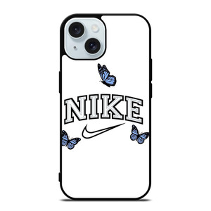 NIKE LOGO CUTE BUTTERFLY iPhone 15 Case Cover
