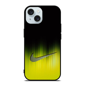 NIKE YELLOW BLACK LOGO iPhone 15 Case Cover NIKE YELLOW BLACK LOGO iPhone 15 Case Cover