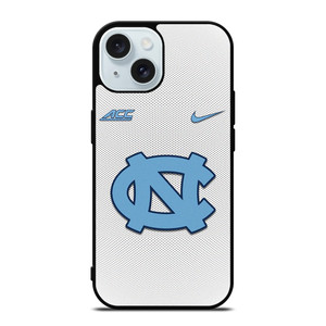 NORTH CAROLINA TAR HEELS WHITE CARBON iPhone 15 Case Cover