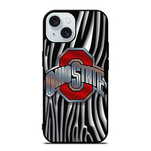 OHIO STATE FOOTBALL METAL ABSTRACT LOGO iPhone 15 Case Cover