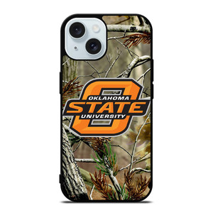 OKLAHOMA STATE UNIVERSITY CAMO LOGO iPhone 15 Case Cover OKLAHOMA STATE UNIVERSITY CAMO LOGO iPhone 15 Case Cover