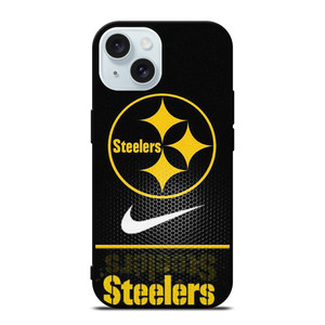 PITTSBURGH STEELERS CARBON NIKE iPhone 15 Case Cover PITTSBURGH STEELERS CARBON NIKE iPhone 15 Case Cover