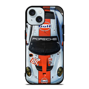 PORSCHE GULF RACING CAR iPhone 15 Case Cover
