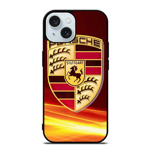 PORSCHE STUTTGART RED EMBLEM iPhone 15 Case Cover PORSCHE STUTTGART RED EMBLEM iPhone 15 Case Cover