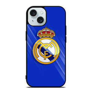 REAL MADRID CF FOOTBALL EMBLEM iPhone 15 Case Cover REAL MADRID CF FOOTBALL EMBLEM iPhone 15 Case Cover
