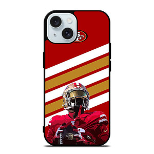 SAN FRANCISCO 49ERS STRIPE LOGO iPhone 15 Case Cover SAN FRANCISCO 49ERS STRIPE LOGO iPhone 15 Case Cover