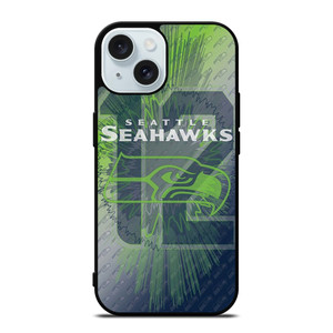 SEATTLE SEAHAWKS FOOTBALL 12 MAN LOGO iPhone 15 Case Cover SEATTLE SEAHAWKS FOOTBALL 12 MAN LOGO iPhone 15 Case Cover