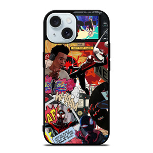 SPIDER-MAN MILES MORALES COLLAGE iPhone 15 Case Cover