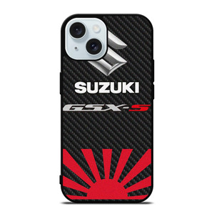 SUZUKI GSX S CARBON EMBLEM iPhone 15 Case Cover SUZUKI GSX S CARBON EMBLEM iPhone 15 Case Cover