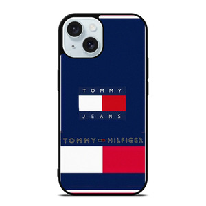 TOMMY HILFIGER JEANS LABEL iPhone 15 Case Cover TOMMY HILFIGER JEANS LABEL iPhone 15 Case Cover