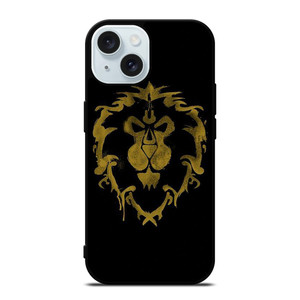 WORLD OF WARCRAFT ALLIANCE BLACK LOGO iPhone 15 Case Cover
