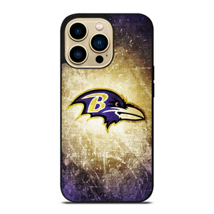 BALTIMORE RAVENS NFL METAL LOGO iPhone 14 Pro Max Case Cover