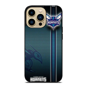 CHARLOTTE HORNETS METAL LOGO iPhone 14 Pro Max Case Cover
