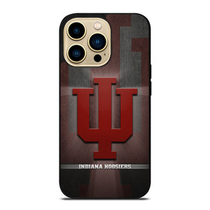 INDIANA HOOSIERS BASKETBALL METAL LOGO iPhone 14 Pro Max Case Cover