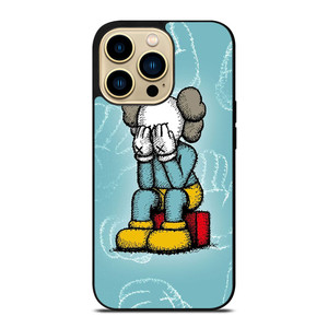 KAWS BLUE ART iPhone 14 Pro Max Case Cover KAWS BLUE ART iPhone 14 Pro Max Case Cover