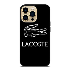 LACOSTE BLACK LINE ART LOGO iPhone 14 Pro Max Case Cover