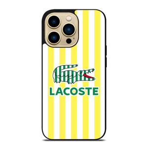 LACOSTE YELLOW STRIPE iPhone 14 Pro Max Case Cover LACOSTE YELLOW STRIPE iPhone 14 Pro Max Case Cover