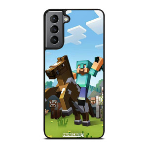 MINECRAFT KNIGHT AND HORSE  Samsung Galaxy S21 Plus Case Cover MINECRAFT KNIGHT AND HORSE  Samsung Galaxy S21 Plus Case Cover