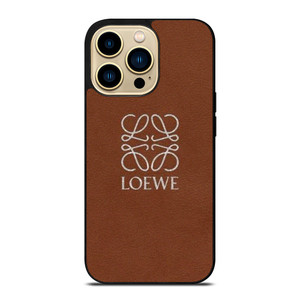 LOEWE LEATHER BROWN iPhone 14 Pro Max Case Cover