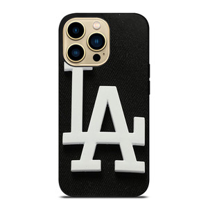 LOS ANGELES DODGERS FABRIC EMBLEM iPhone 14 Pro Max Case Cover