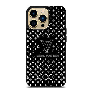 LOUIS VUITTON LV BLACK LOGO iPhone 14 Pro Max Case Cover LOUIS VUITTON LV BLACK LOGO iPhone 14 Pro Max Case Cover