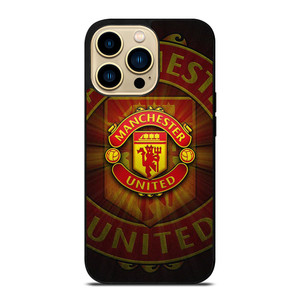 MANCHESTER UNITED METAL LOGO iPhone 14 Pro Max Case Cover