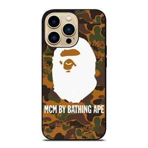 MCM BAPE BATHING APE CAMO iPhone 14 Pro Max Case Cover