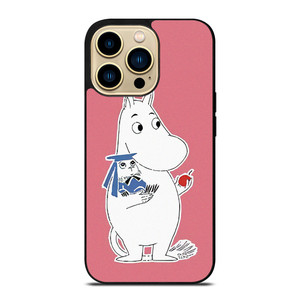 MOOMIN KAWAII CARTOON PINK iPhone 14 Pro Max Case Cover