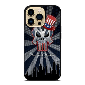 NEW YORK YANKEES BASEBALL SKULL SYMBOL iPhone 14 Pro Max Case Cover NEW YORK YANKEES BASEBALL SKULL SYMBOL iPhone 14 Pro Max Case Cover