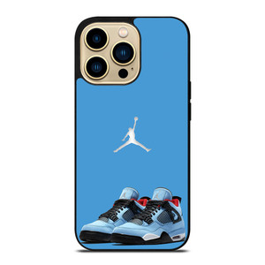 NIKE AIR JORDAN TRAVIS SCOTT BLUE iPhone 14 Pro Max Case Cover NIKE AIR JORDAN TRAVIS SCOTT BLUE iPhone 14 Pro Max Case Cover