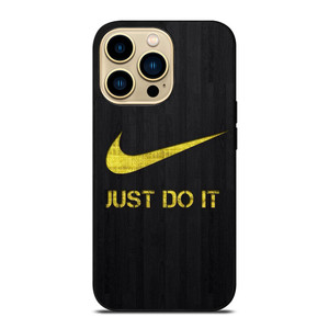 NIKE JUST DO IT WOOD LOGO YELLOW iPhone 14 Pro Max Case Cover NIKE JUST DO IT WOOD LOGO YELLOW iPhone 14 Pro Max Case Cover