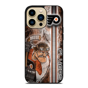 PHILADELPHIA FLYERS ICE HOCKEY GRUNGE LOGO iPhone 14 Pro Max Case Cover